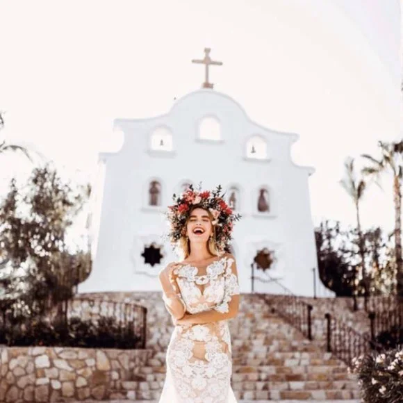 Lovers Society Kennedy Wedding Gown Size 10 Boho Lace